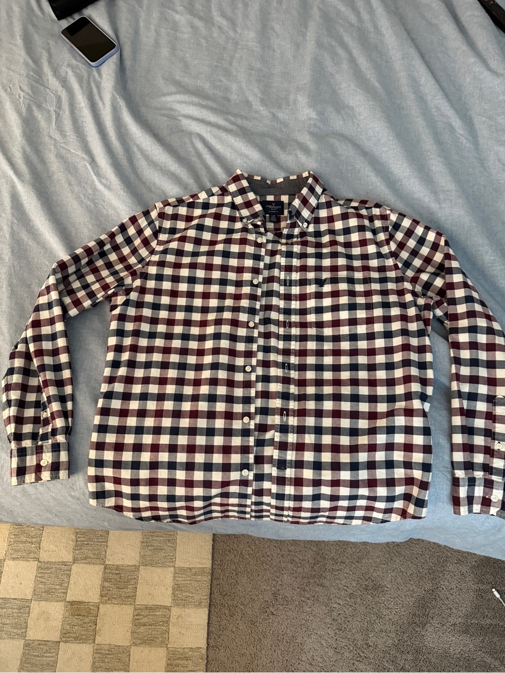 American Eagle Button-Down Shirt, long sleeve, Men’s size L